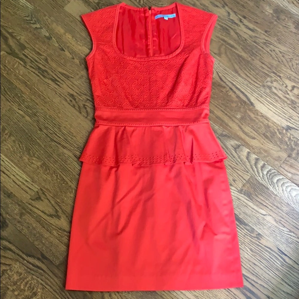 Antonio Melani Red Peplum Dress